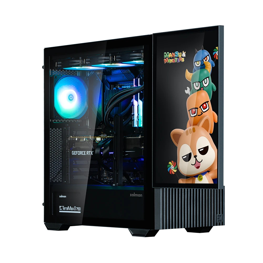 Кутия Zalman Z10 DS - 15.6 inch Full HD Display Case ATX