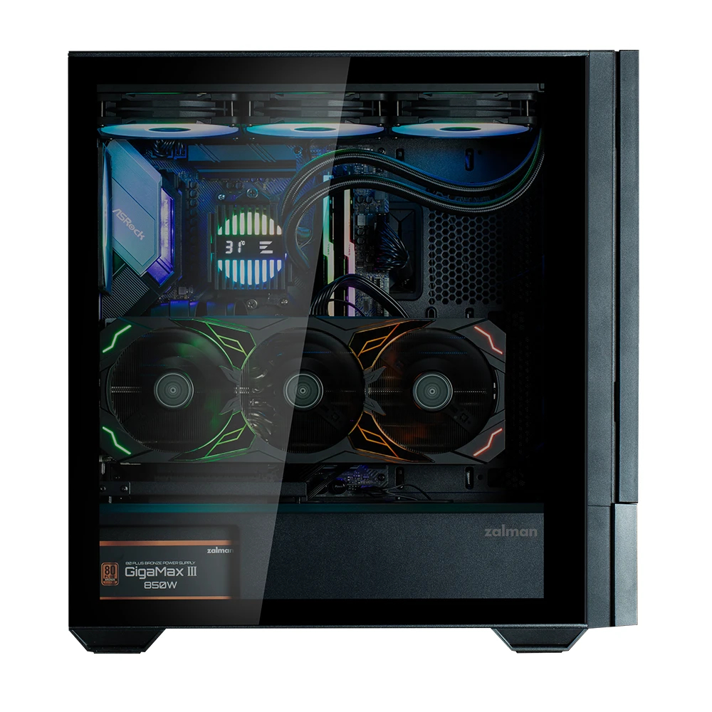 Кутия Zalman Z10 DS - 15.6 inch Full HD Display Case ATX