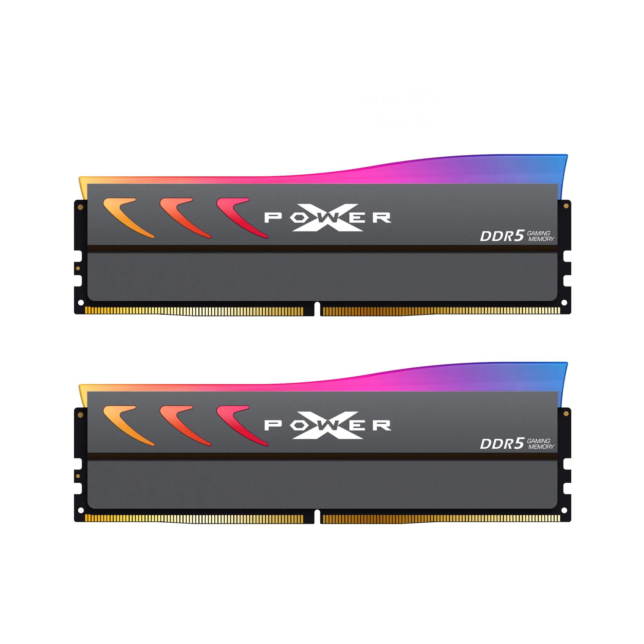 Memory Silicon Power Storm RGB 32GB (2x16GB) DDR5 UDIMM 6000MHz CL36 - SP032GXLWU60CFDK