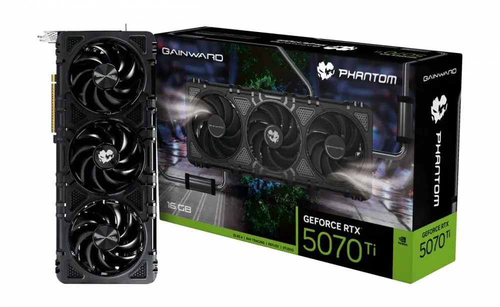 Видео карта Gainward GeForce RTX 5070 Ti Phantom 16GB - NE7507T019T2-GB2030P