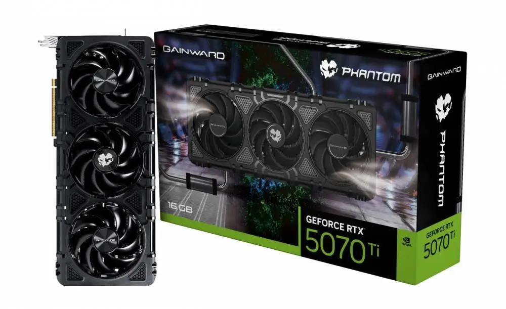 Видео карта Gainward GeForce RTX 5070 Ti Phantom 16GB - NE7507T019T2-GB2030P
