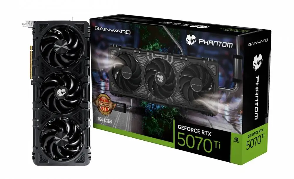 Κάρτα γραφικών Gainward GeForce RTX 5070 Ti Phantom GS 16GB - NE7507TH19T2-GB2030P