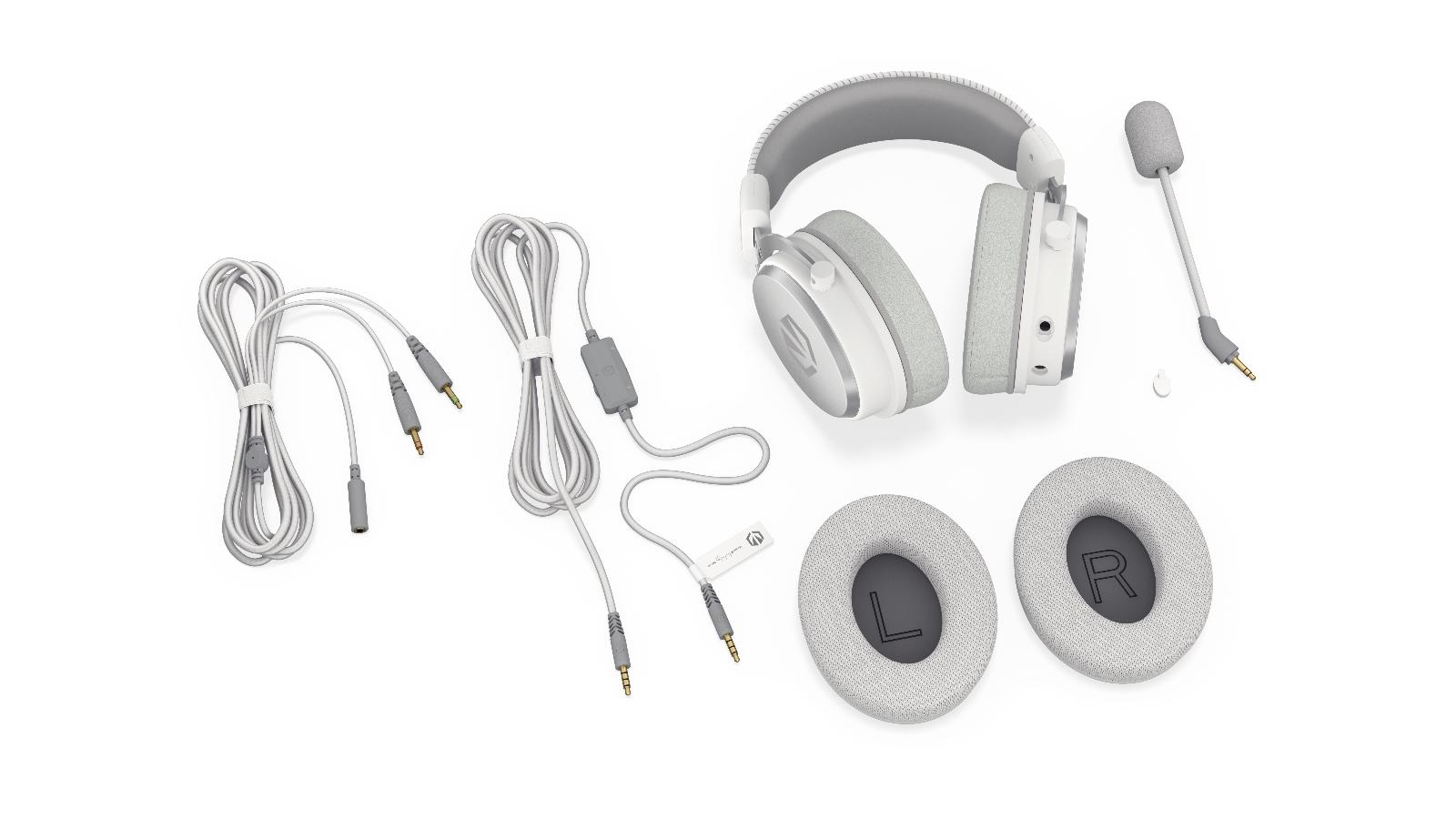 Геймърски слушалки ENDORFY Viro - Onyx White