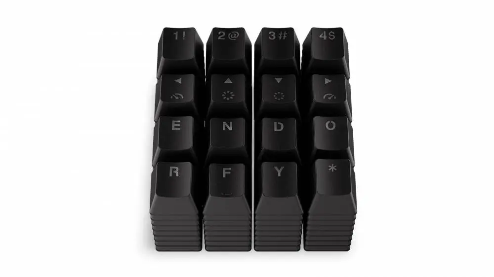 Капачки за механична клавиатура ENDORFY - 124 бр PBT - Черно