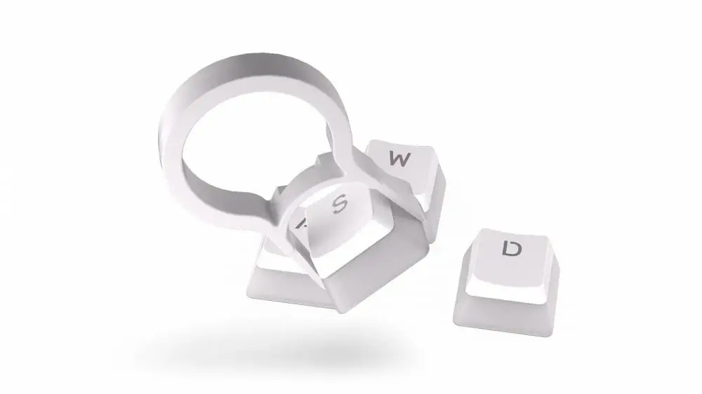 Капачки за механична клавиатура ENDORFY - 124 бр PBT - Onyx White
