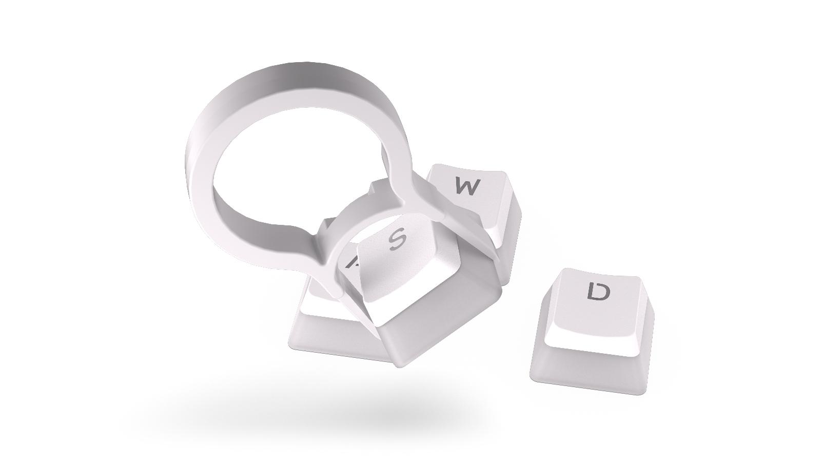 Капачки за механична клавиатура ENDORFY - 124 бр PBT - Onyx White