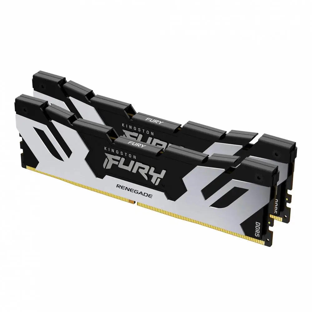 Μνήμη Kingston Fury Renegade Silver/Black 64GB(2x32GB) DDR5 6400MHz CL32 - Intel XMP