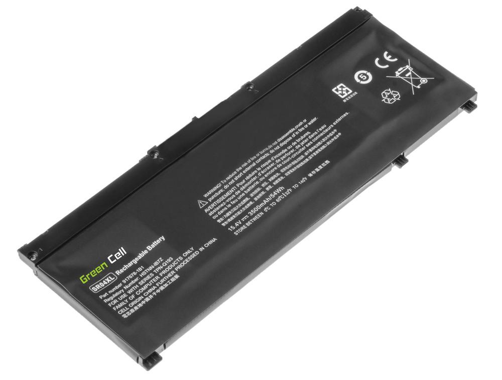 Batterie pour ordinateur portable HP Omen 15-ce000ng; Pavilion 15-CE015DX  SR04XL LiPo  15,4V 3500mAh GREEN CELL