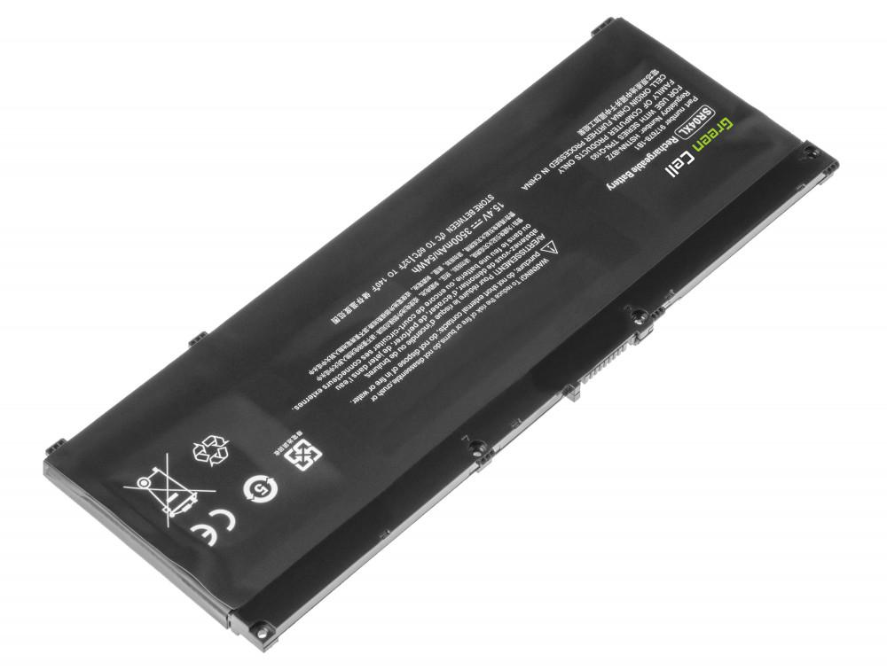 Batterie pour ordinateur portable HP Omen 15-ce000ng; Pavilion 15-CE015DX  SR04XL LiPo  15,4V 3500mAh GREEN CELL