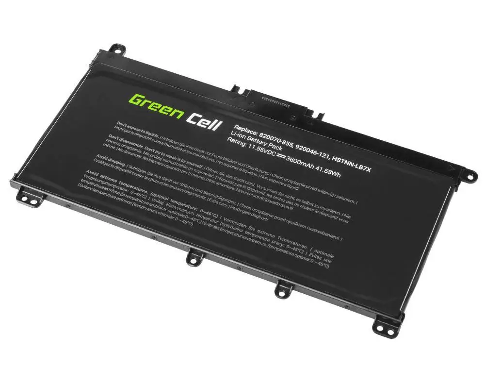 Батерия за лаптоп GREEN CELL, HP Pavilion 14 15 15T 15Z 17 17Z / 11,55V 3400mAh GREEN CELL