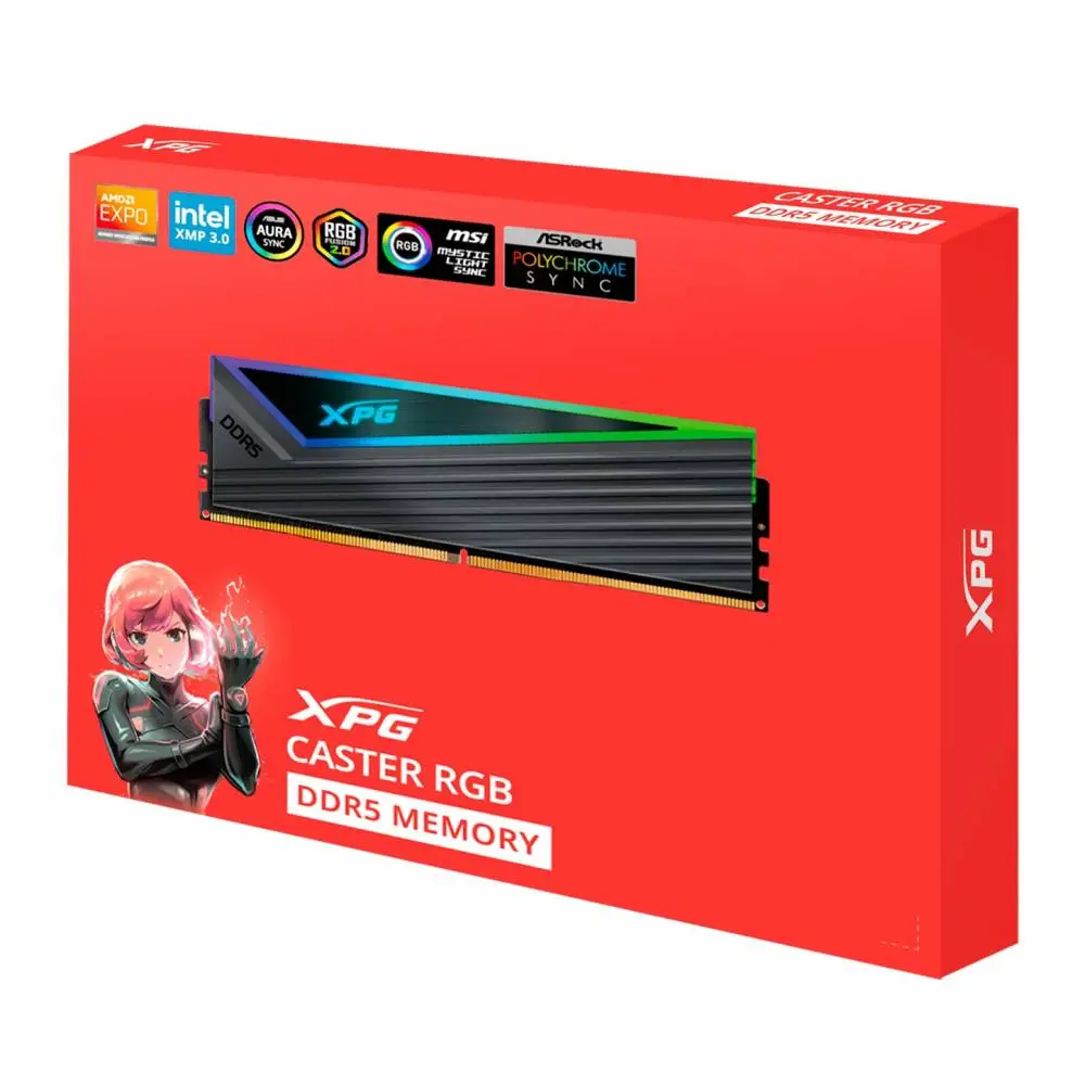 Μνήμη ADATA XPG CASTER RGB 32GB (2x16GB) DDR5 6000MHz CL30 XMP - AX5U6000C3016G-DCCARGY