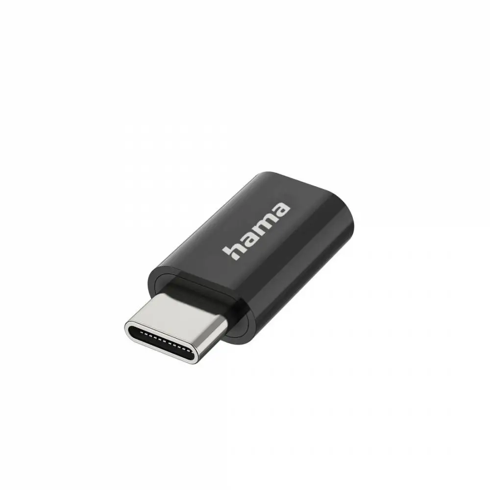 HAMA Adaptador, Micro-USB - USB-C, USB 2.0, OTG, 480 Mbit/s