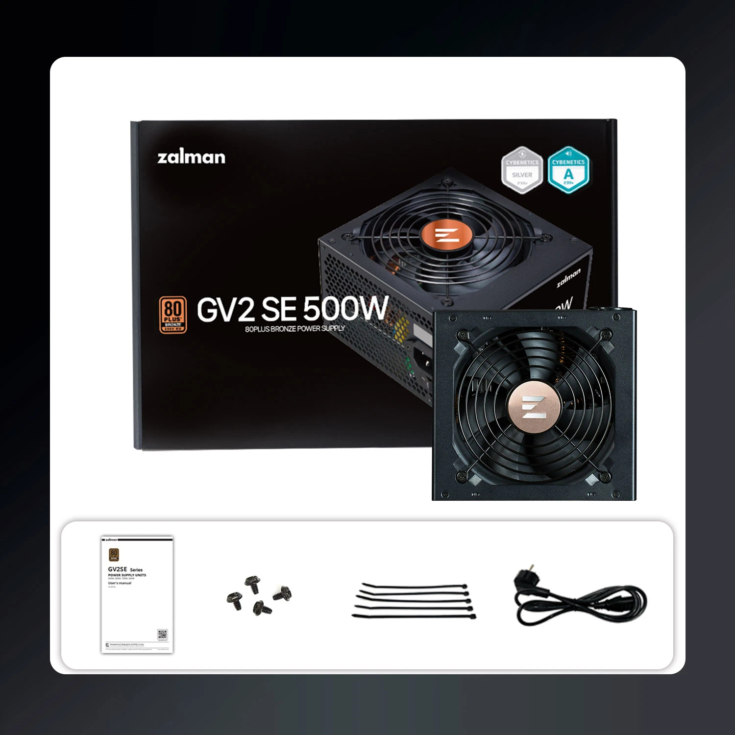 Захранване Zalman ZM500-GV2 SE 500W 80 Plus Bronze PSU