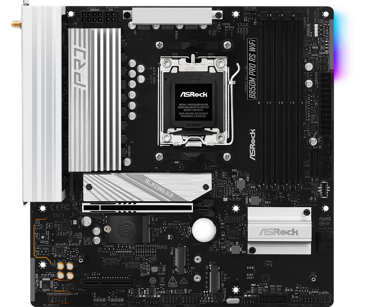 Дънна платка ASRock B850M Pro RS WIFI 6E AM5