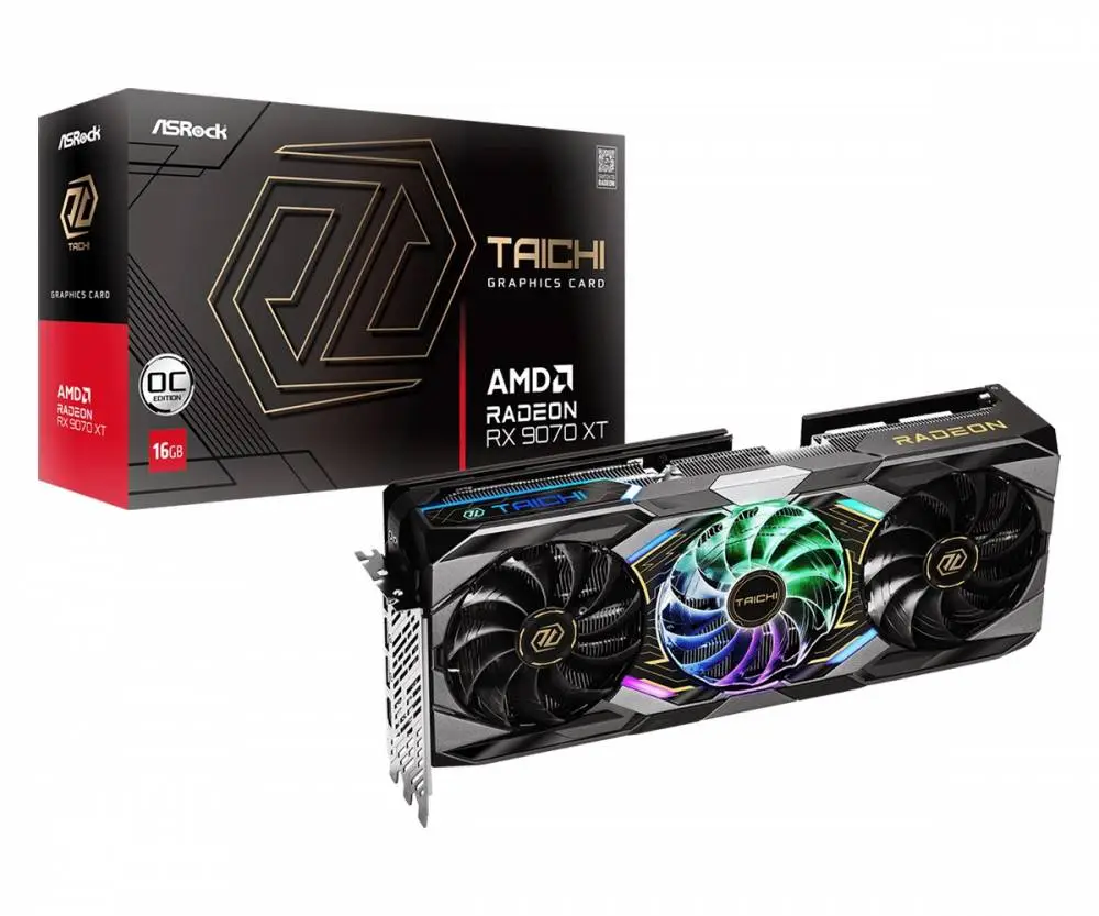 Видео карта Asrock AMD Radeon RX 9070 XT Taichi 16GB OC 