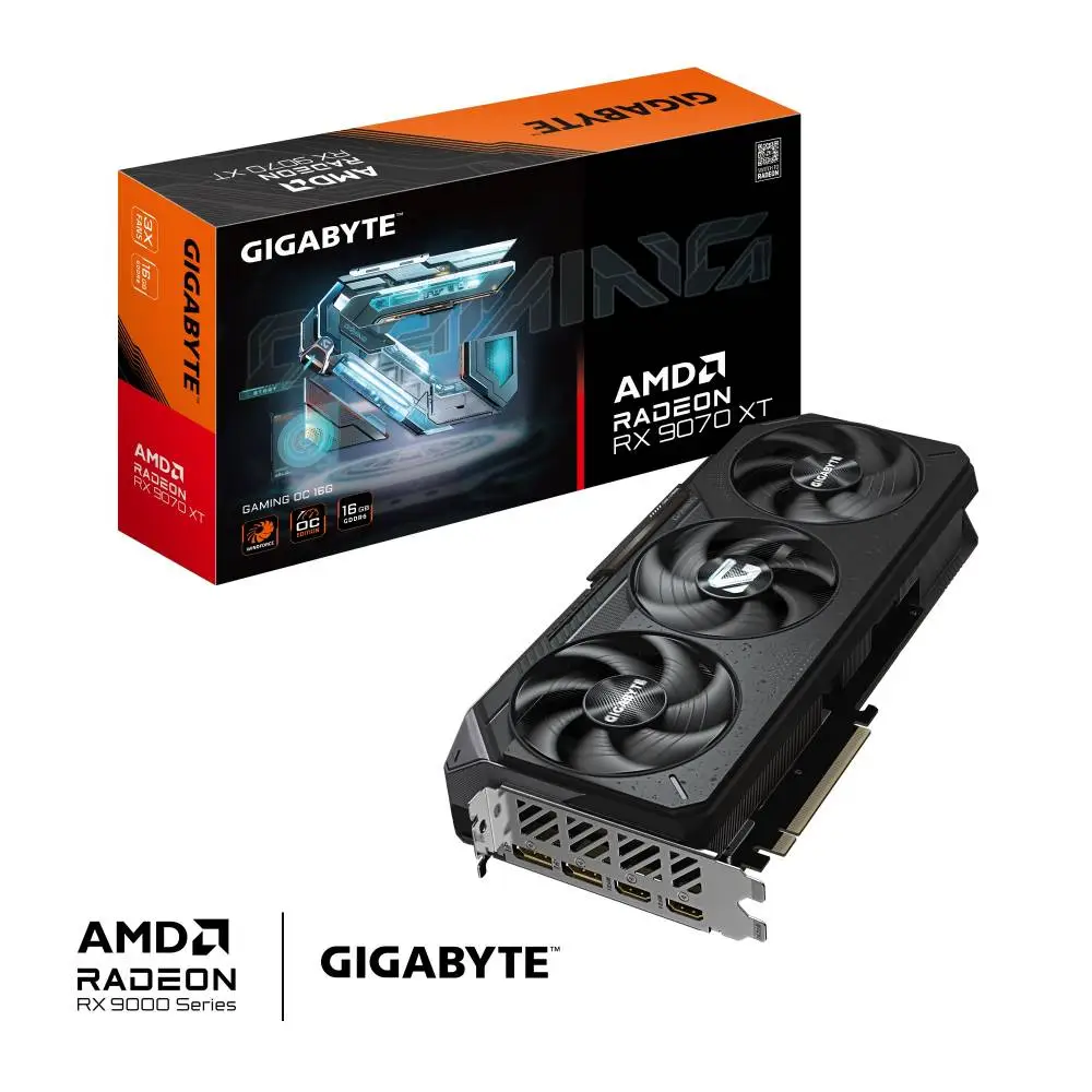 Видео карта Gigabyte Radeon RX 9070 XT GAMING OC 16G