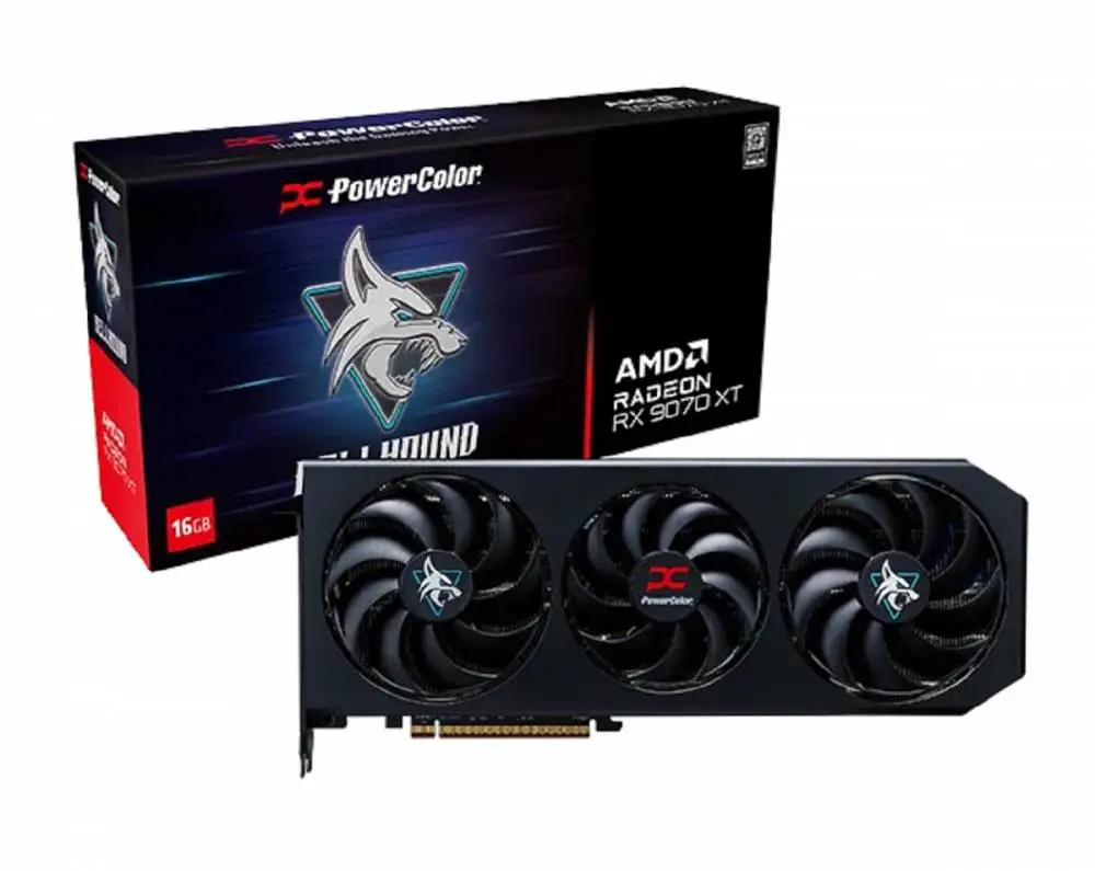 Grafikkarte PowerColor Radeon RX 9070 XT Hellhound 16GB