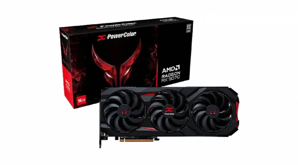 Видео карта PowerColor Radeon RX 9070 Red Devil 16GB