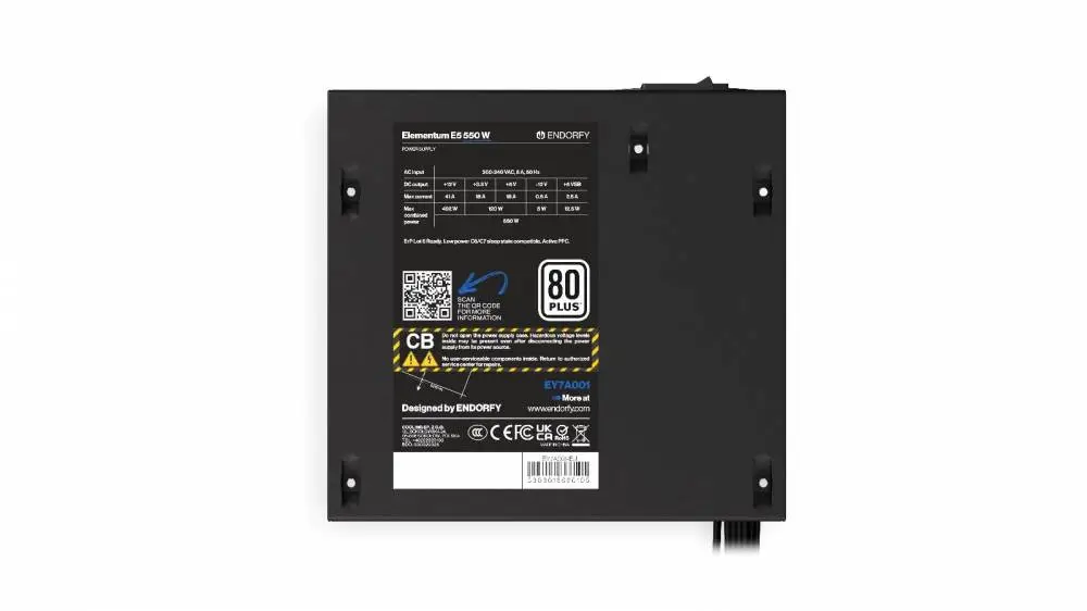 Захранване Endorfy Elementum E5 550W 80 PLUS - EY7A001