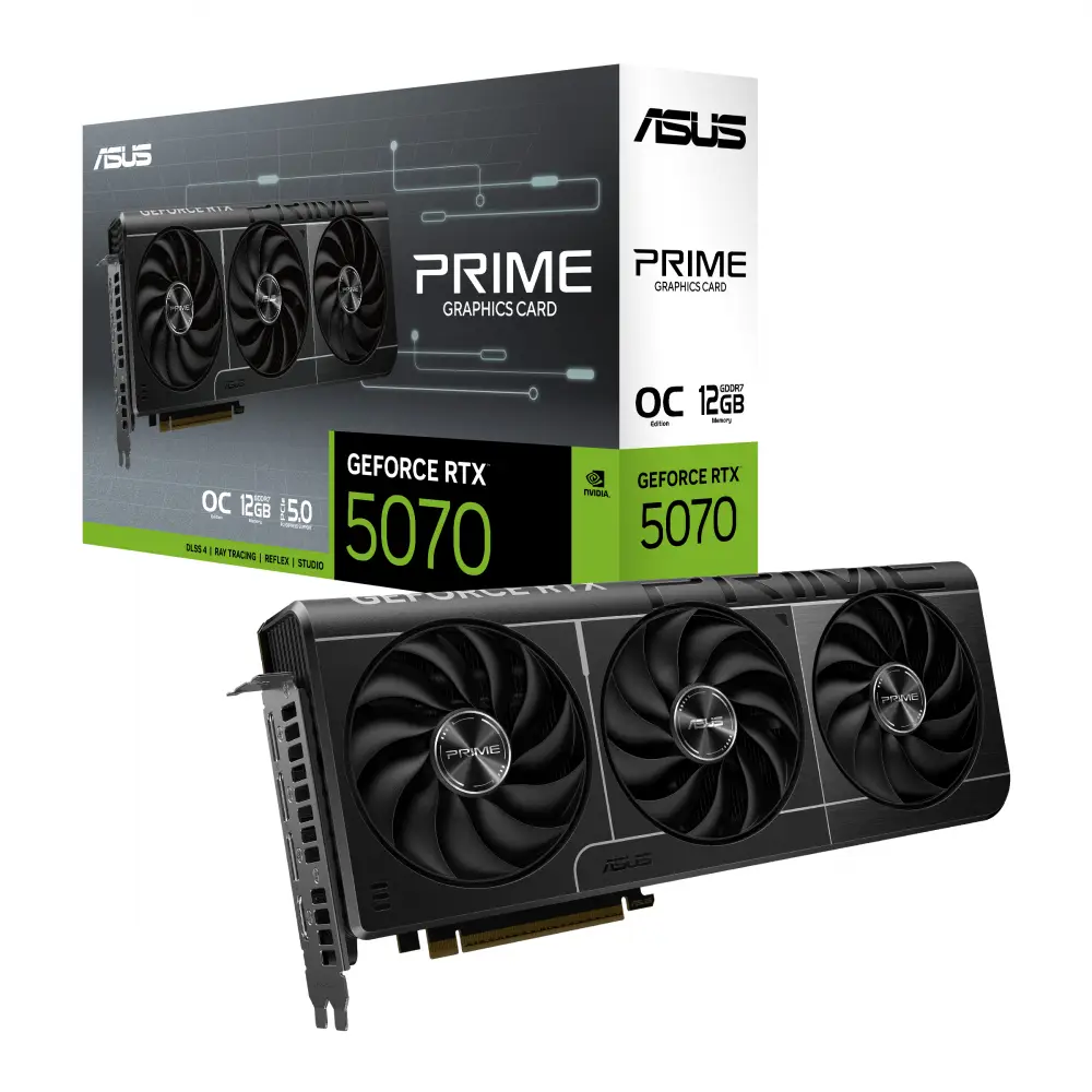 Видео карта ASUS PRIME RTX 5070 OC 12GB GDDR7 - 90YV0M10-M0NA00