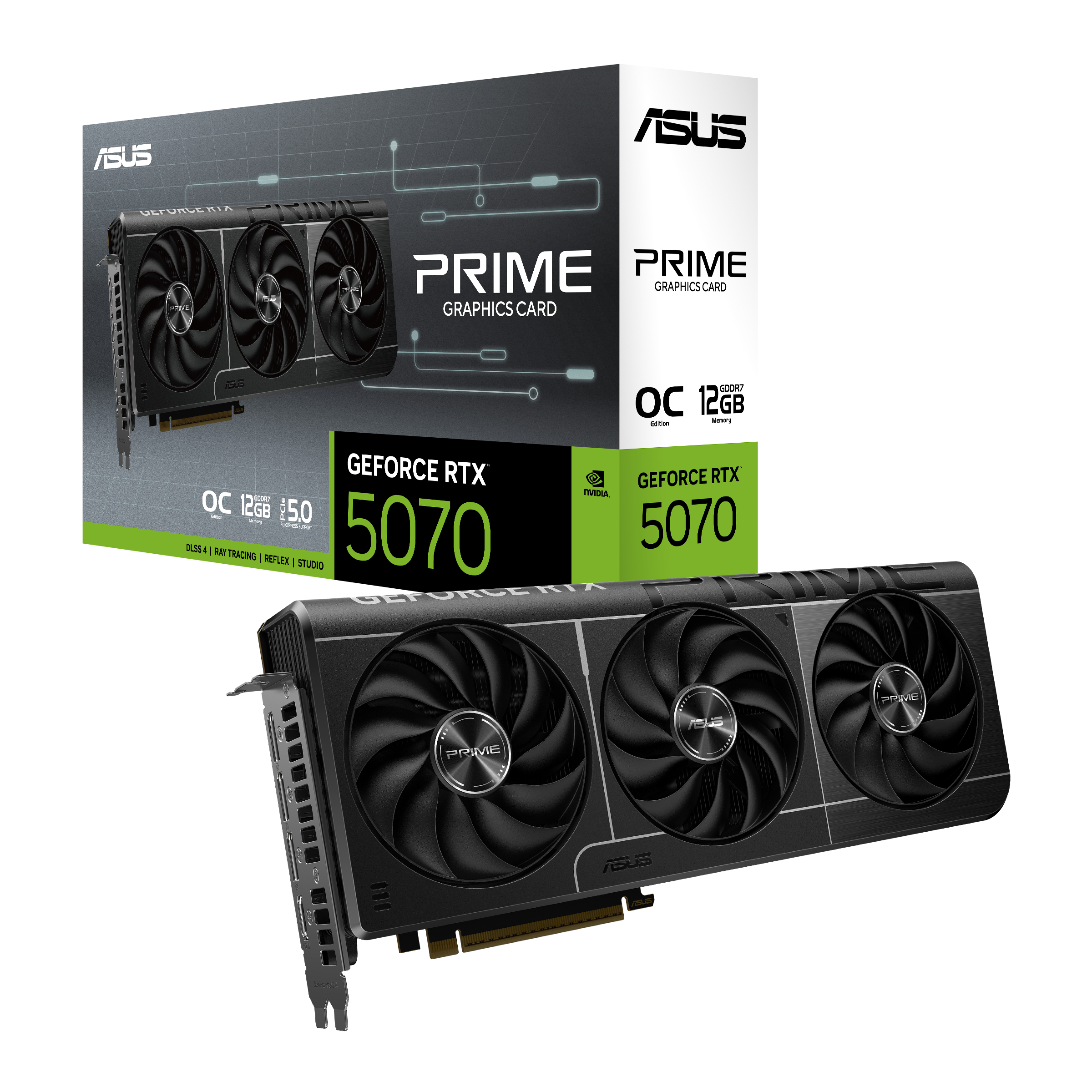 Видео карта ASUS PRIME RTX 5070 OC 12GB GDDR7 - 90YV0M10-M0NA00