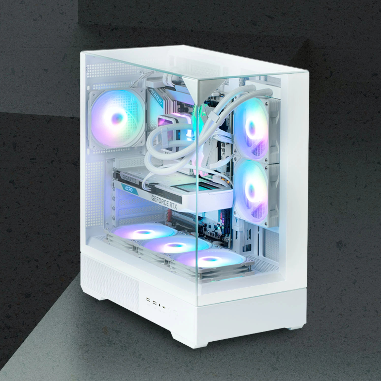 Boîtier Zalman P40 Prism White Case ATX