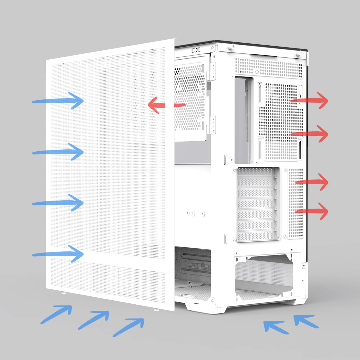 Boîtier Zalman P40 Prism White Case ATX