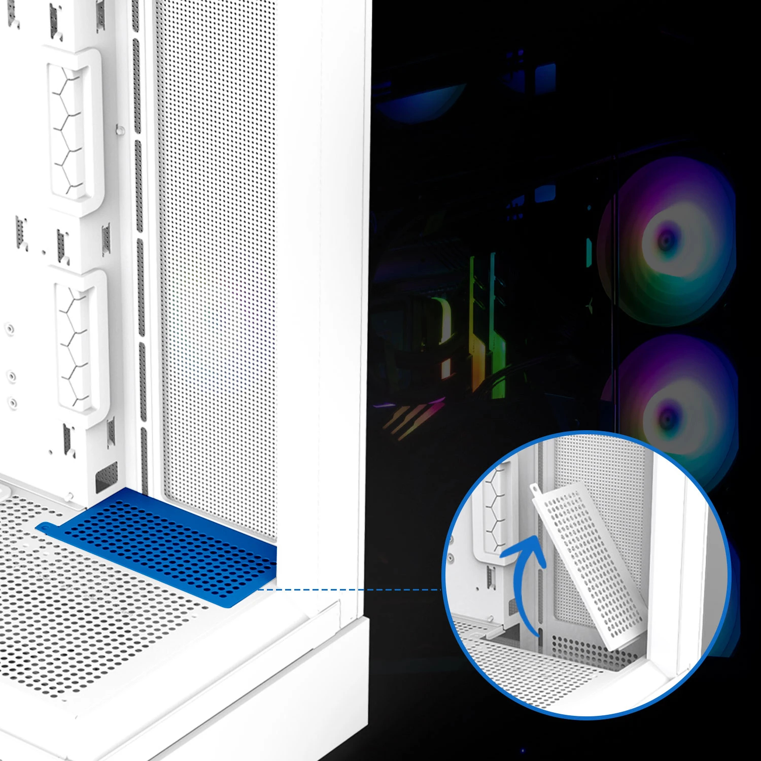 Boîtier Zalman P40 Prism White Case ATX
