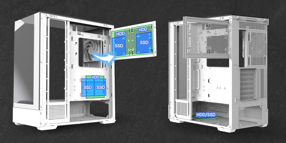 Boîtier Zalman P40 Prism White Case ATX