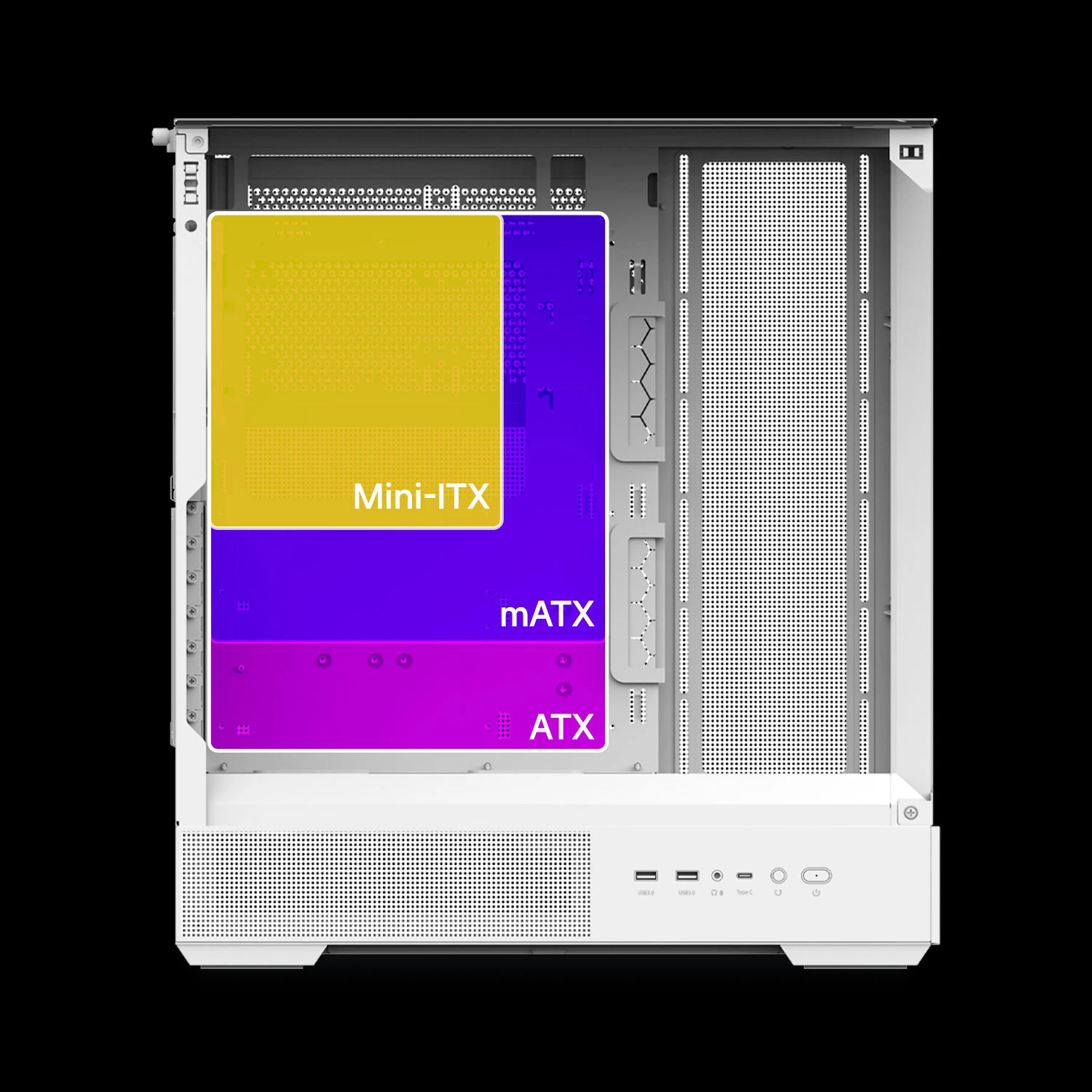 Boîtier Zalman P40 Prism White Case ATX