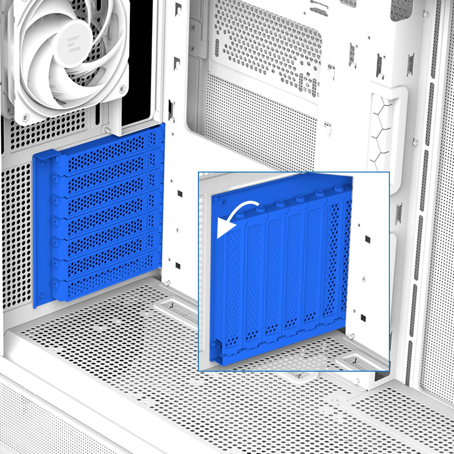 Boîtier Zalman P40 Prism White Case ATX