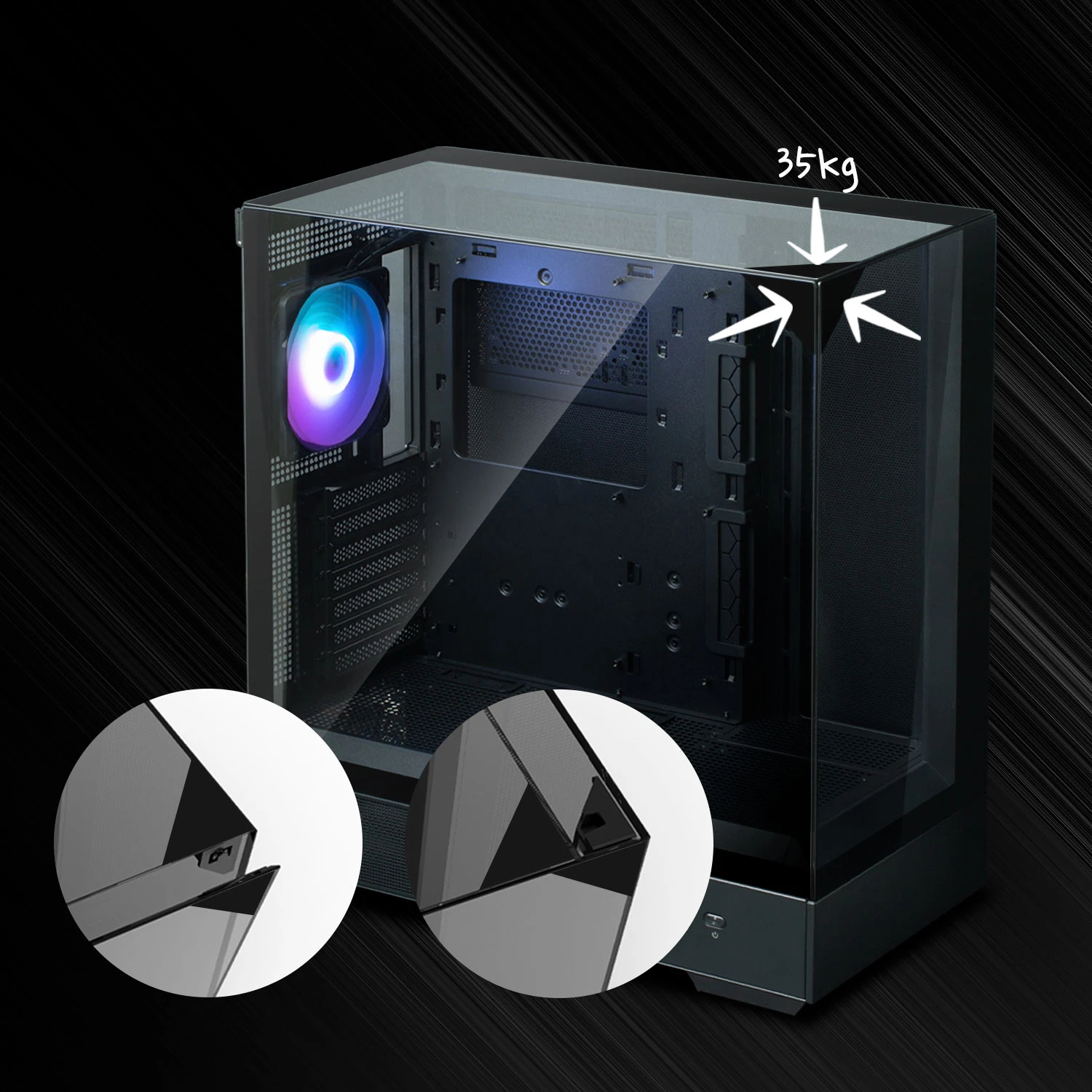 Кутия Zalman P40 Prism Black Case ATX