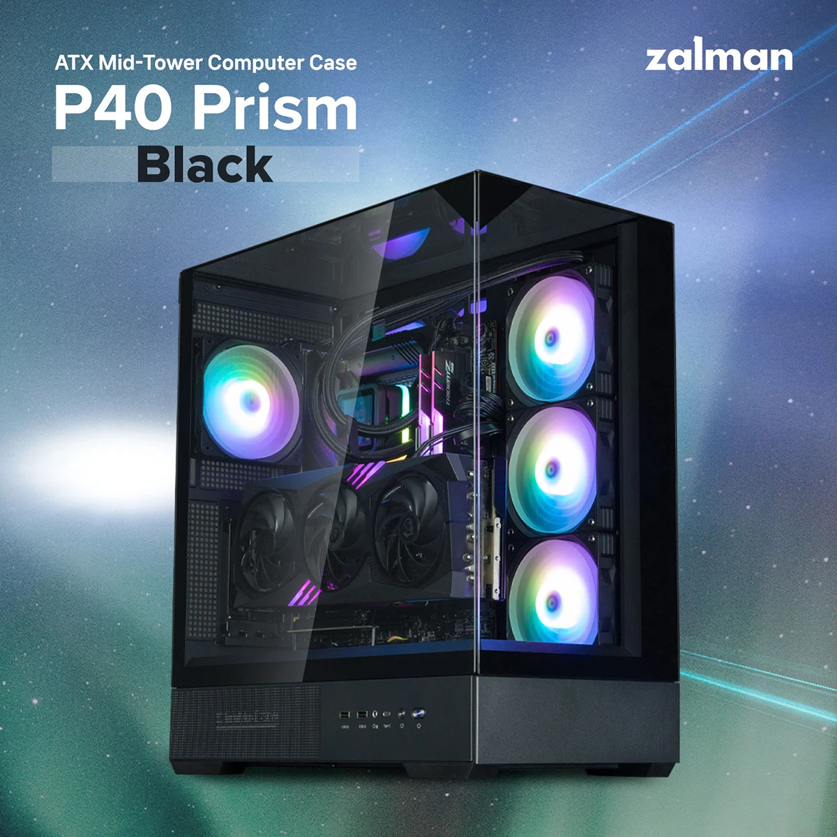 Кутия Zalman P40 Prism Black Case ATX
