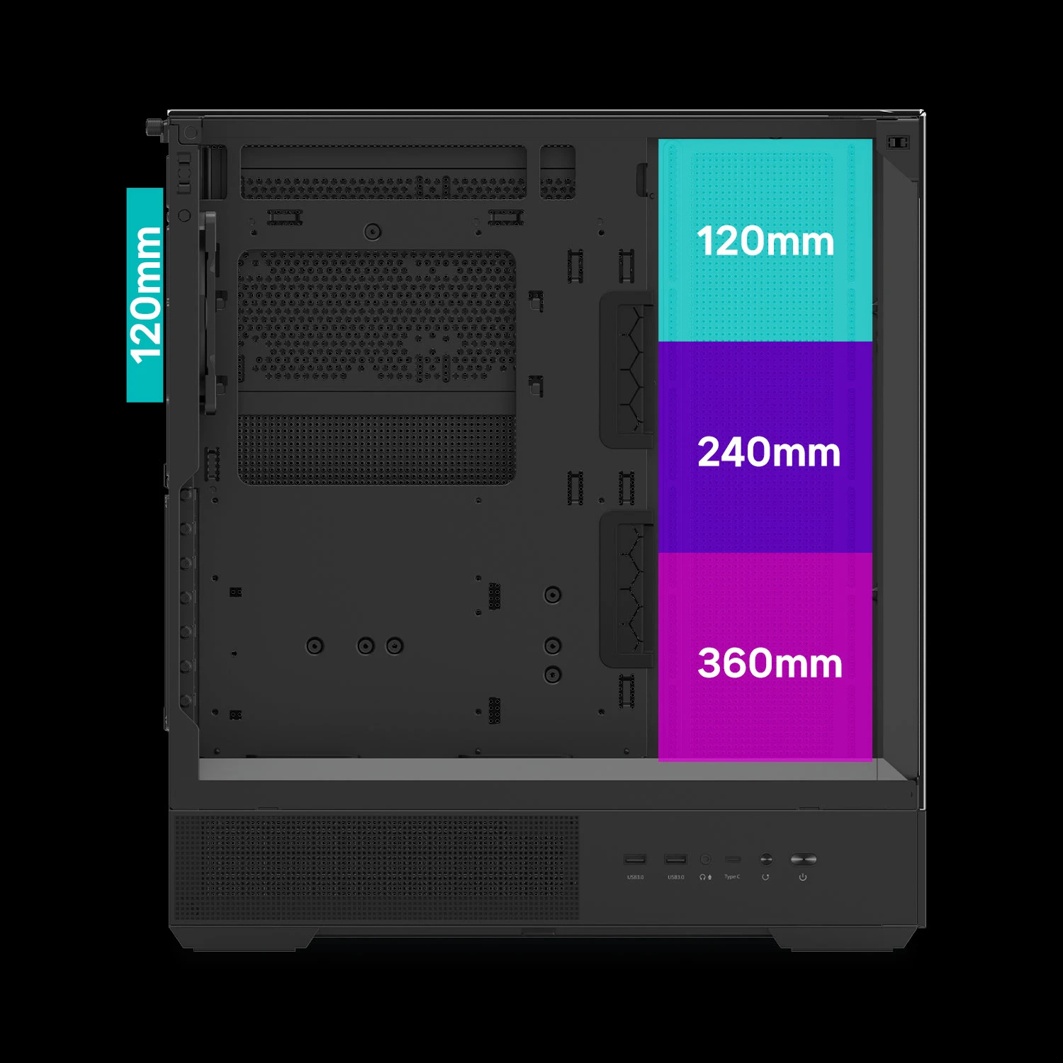 Кутия Zalman P40 Prism Black Case ATX