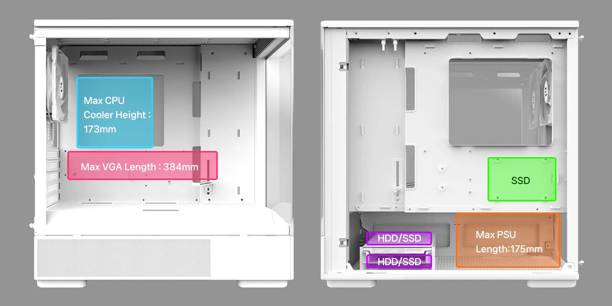 Корпус Zalman P10 White Case mATX