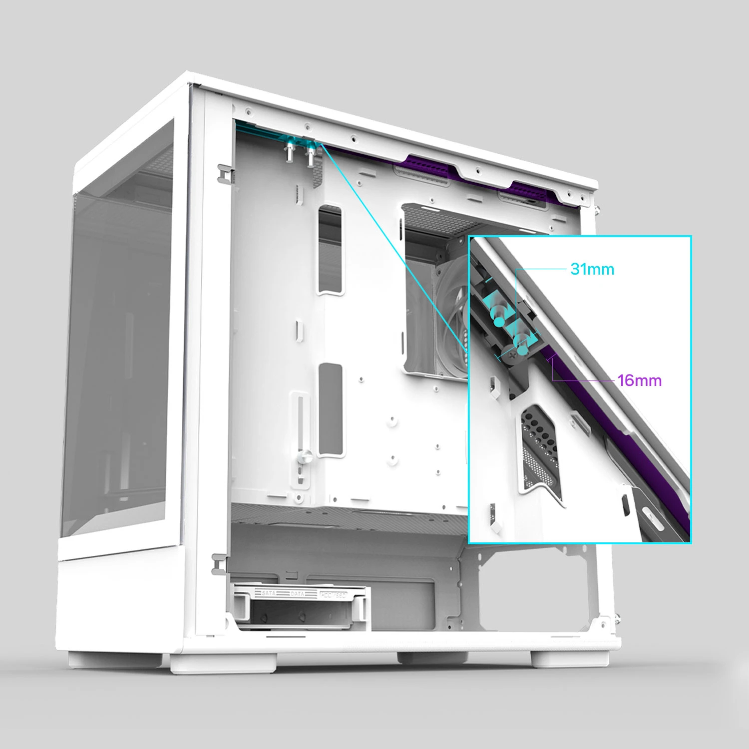 Корпус Zalman P10 White Case mATX