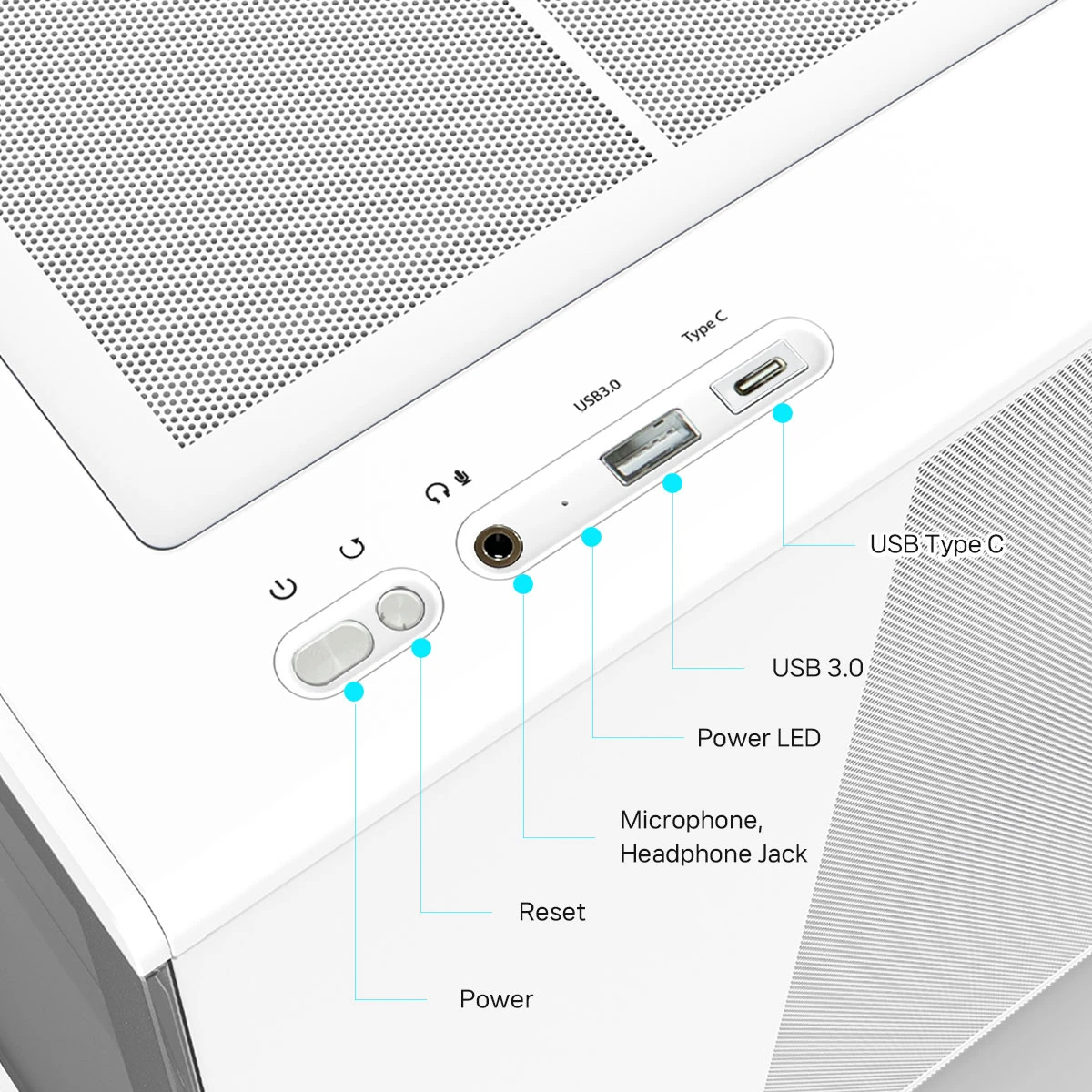Корпус Zalman P10 White Case mATX
