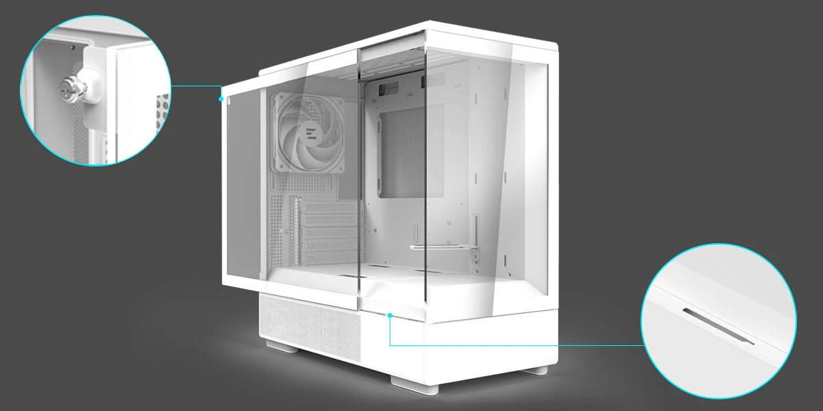 Корпус Zalman P10 White Case mATX