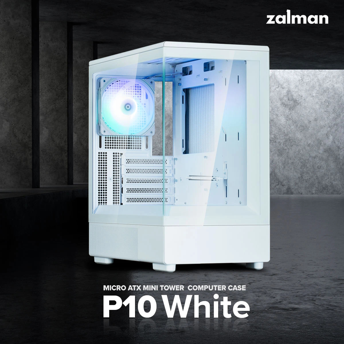 Корпус Zalman P10 White Case mATX