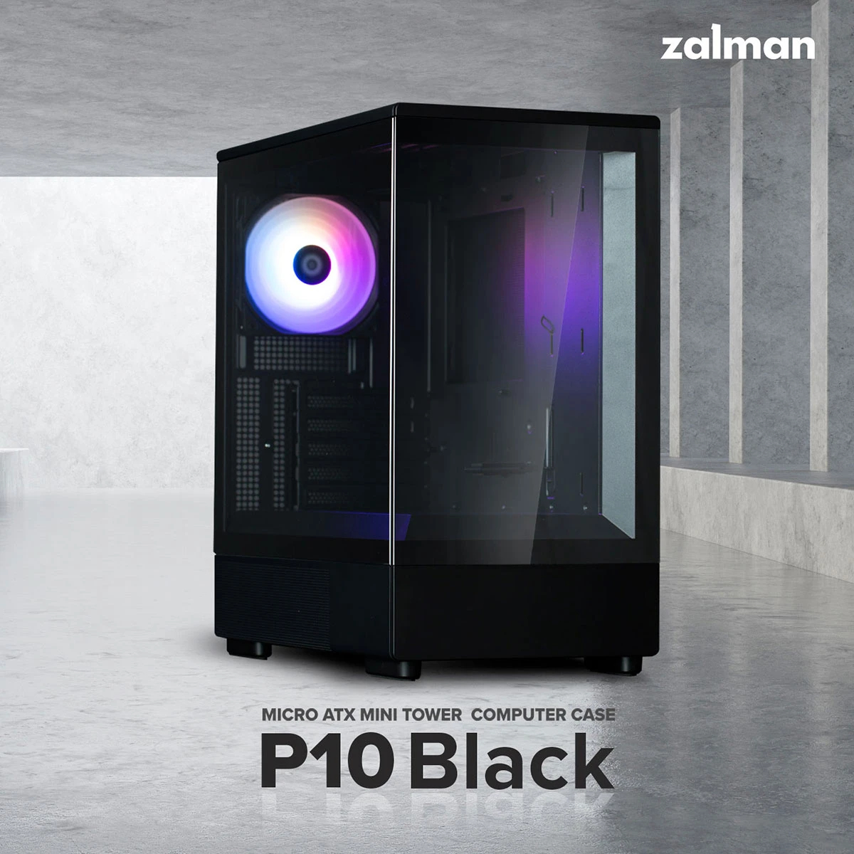 Кутия Zalman P10 Black Case mATX