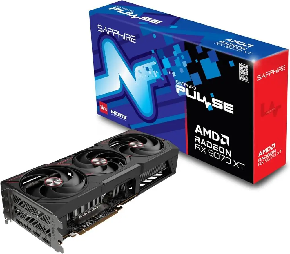 Видео карта Sapphire PULSE RX 9070 XT GAMING 16G - 11348-03-20G