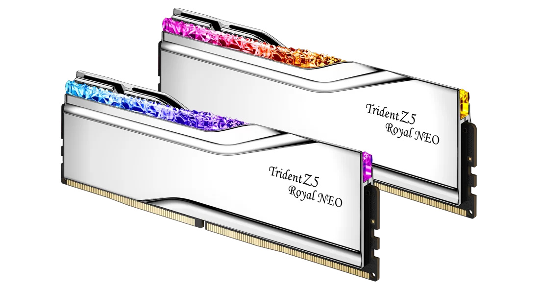 Памет G.SKILL Trident Z5 Royal Neo 32GB (2x16GB) DDR5 6400MHz CL30 EXPO - F5-6400J3039G16GX2-TR5NS