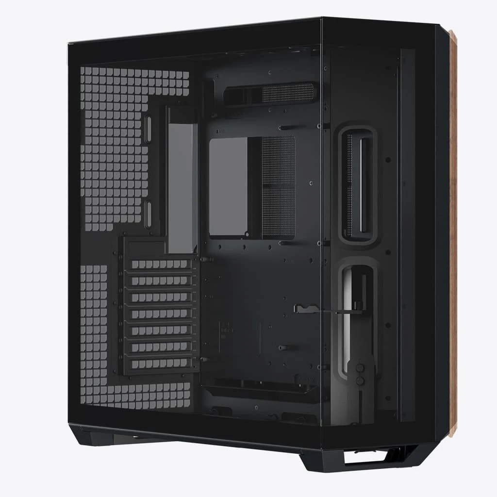Кутия APNX V1-W - Wood Black Case ATX