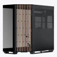 Кутия APNX V1-W - Wood Black Case ATX