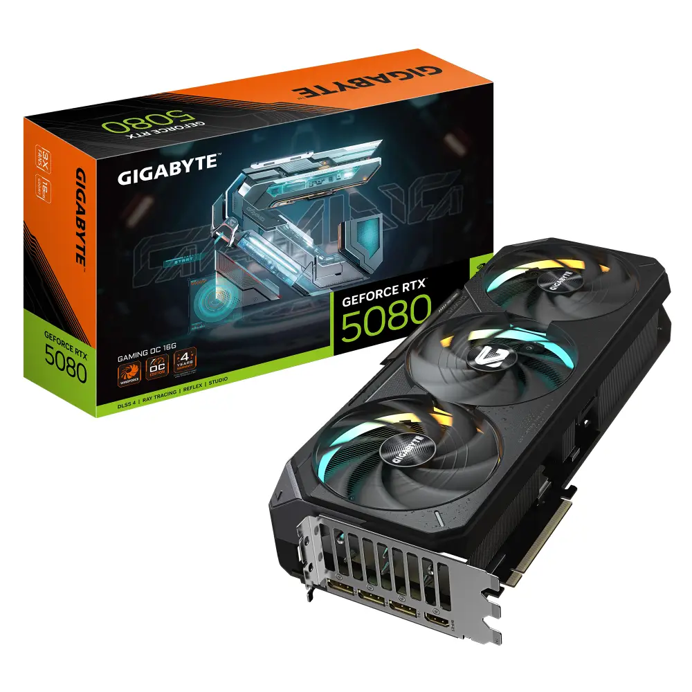 Видео карта Gigabyte RTX 5080 GAMING OC 16GB GDDR7