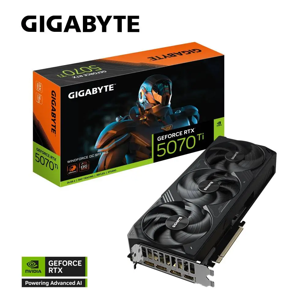 Видео карта Gigabyte RTX 5070 Ti WINDFORCE OC SFF 16GB GDDR7