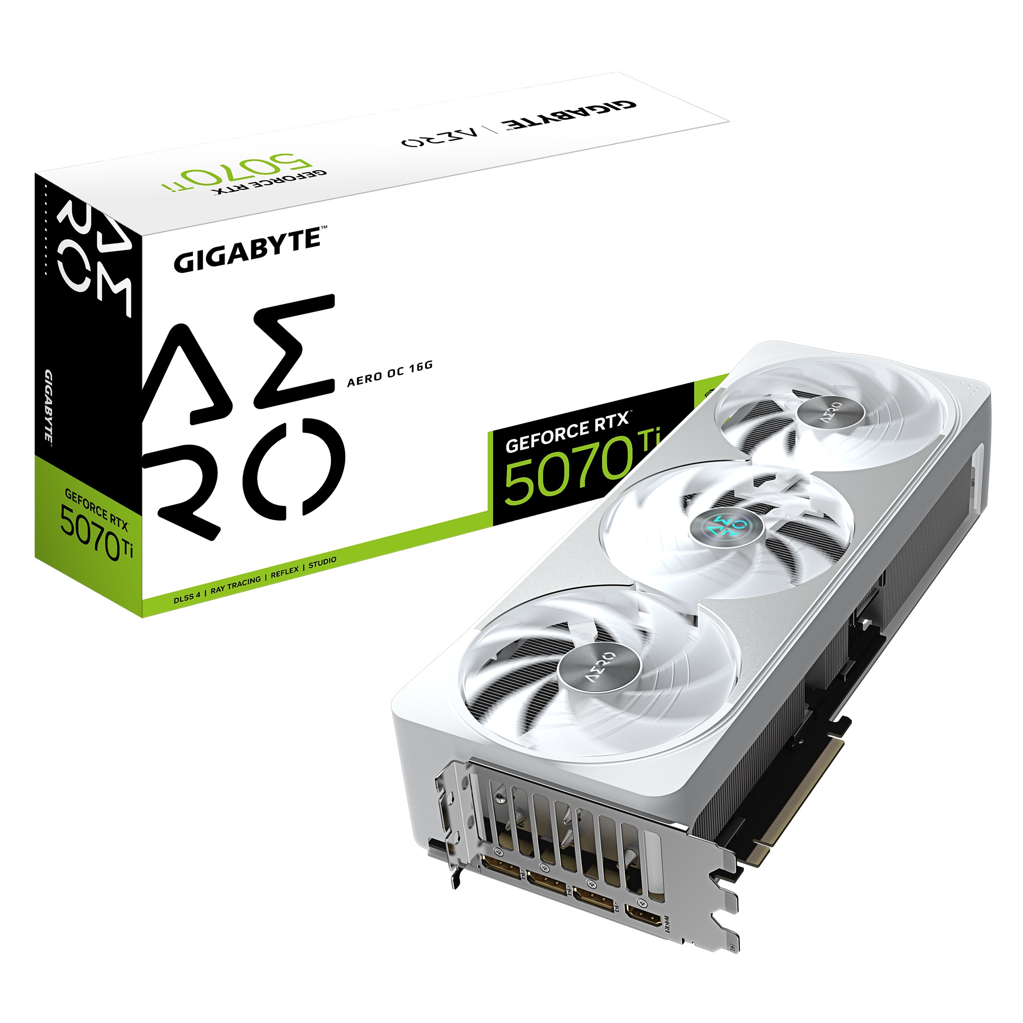 Видео карта Gigabyte RTX 5070 Ti AERO OC 16GB GDDR7