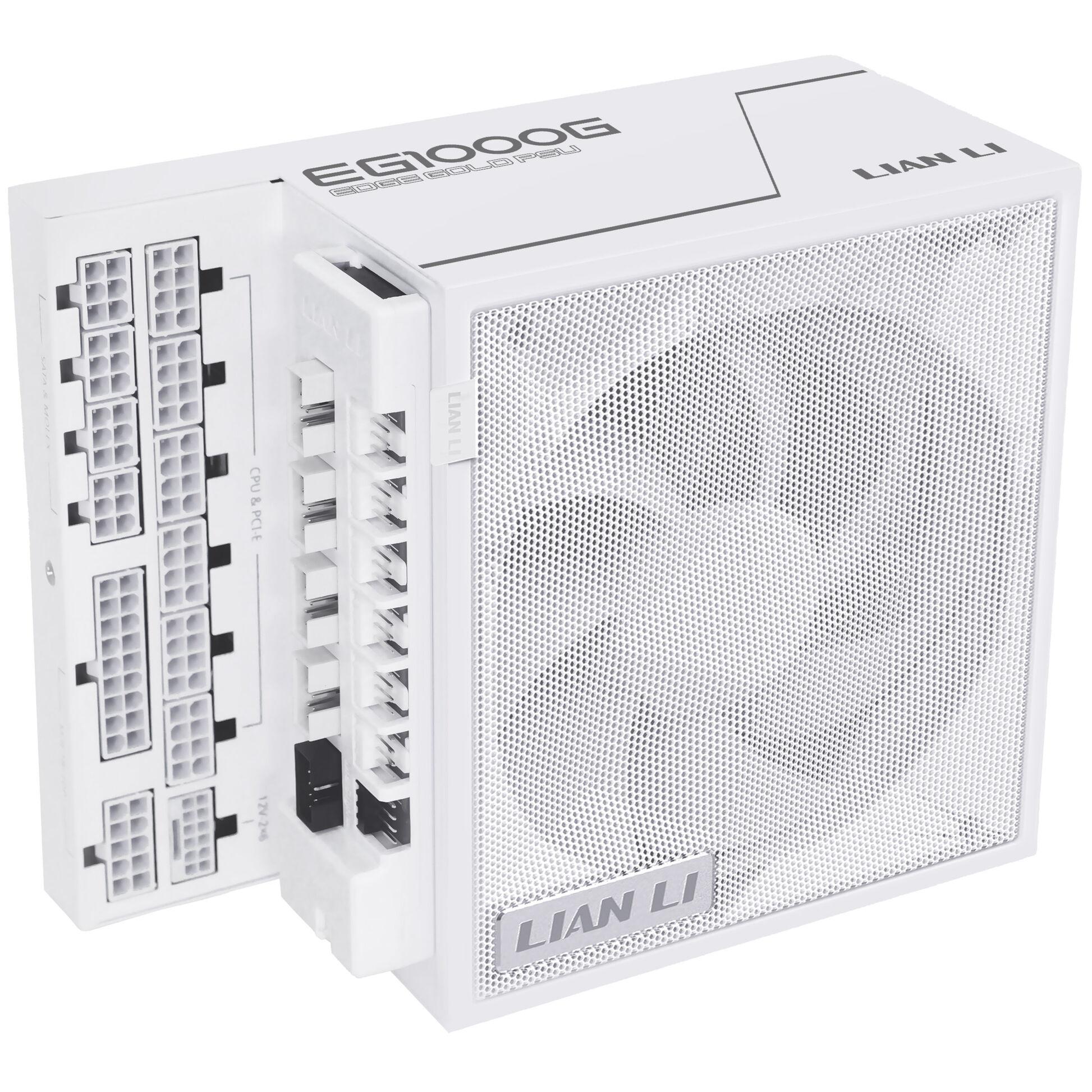 Захранване Lian Li EDGE 1000W 80 Plus Gold PCIe 5.1, ATX 3.1 White