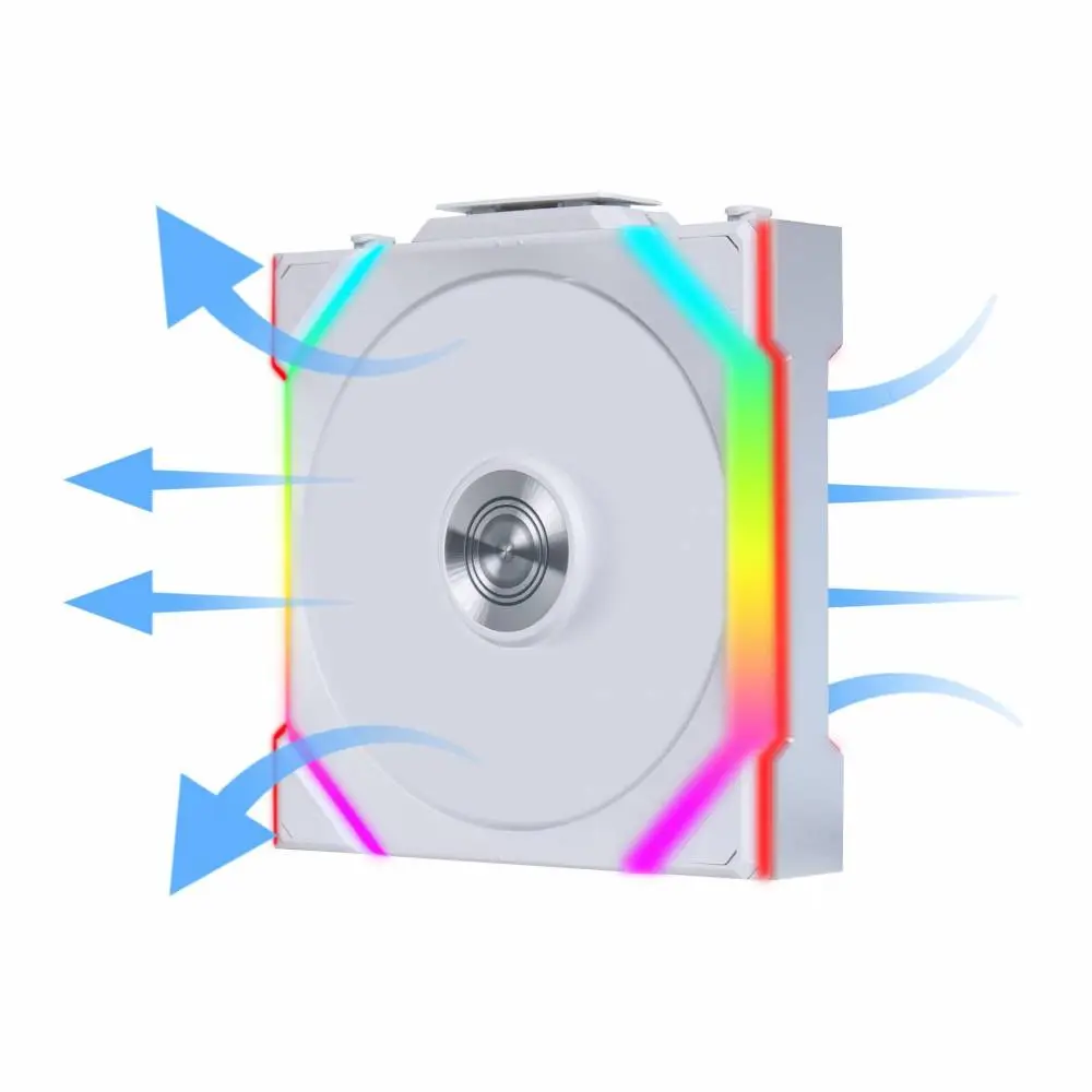 Вентилатор Lian Li UNI FAN SL Wireless ARGB PWM Reverse Blade - 120 mm Бял