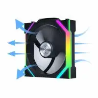 Вентилатори 3бр Lian Li UNI FAN SL Wireless ARGB PWM Reverse Blade - 120 mm Черен + Контролер
